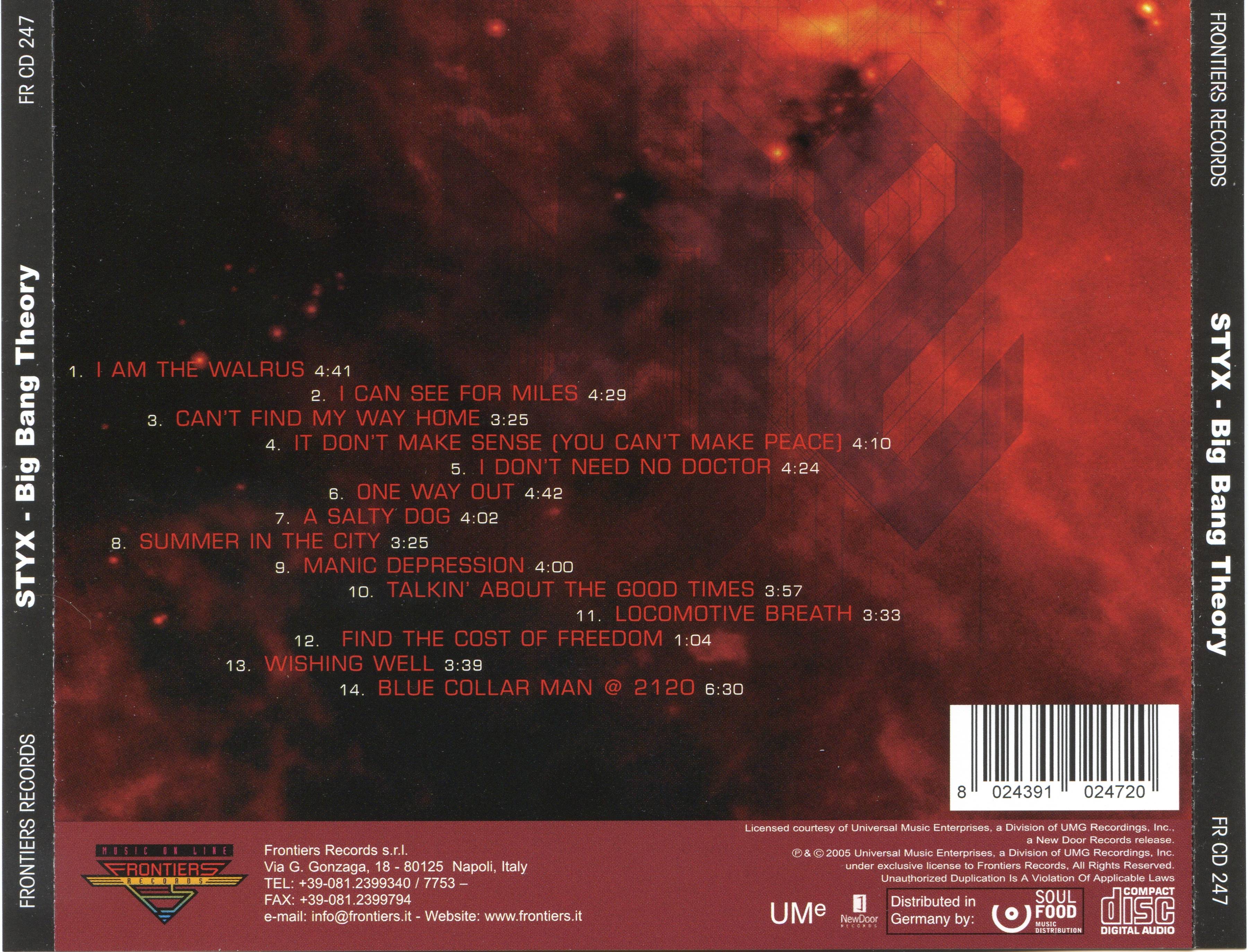 Styx  Big Bang Theory : Back